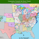 Map of the current Emerald Ash Borer infestation. Image: USDA
